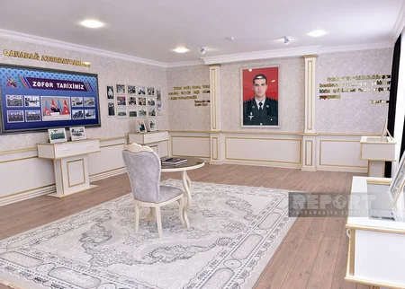 Sumqayıtda şəhid mayor Anar Şükürovun büstünün və xatirə muzeyinin açılışı olub