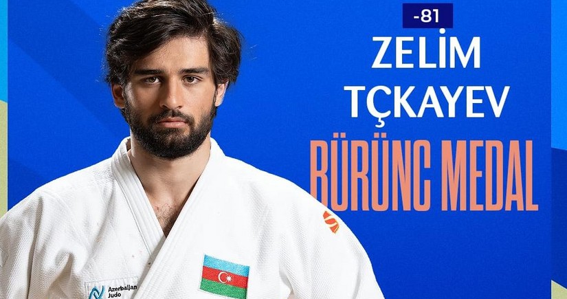 Азербайджанский дзюдоист Чкаев взял бронзу чемпионата мира в Венгрии