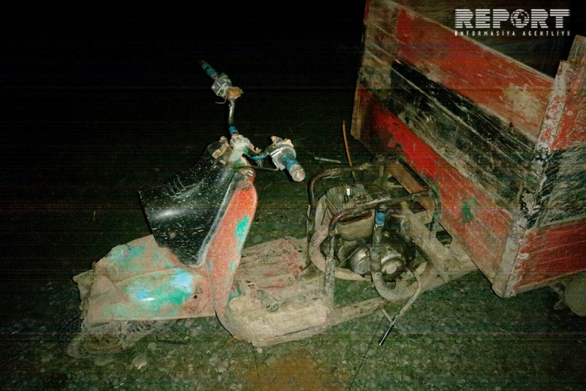 Yevlaxda avtomobil motosikletlə toqquşub, xəsarət alan var