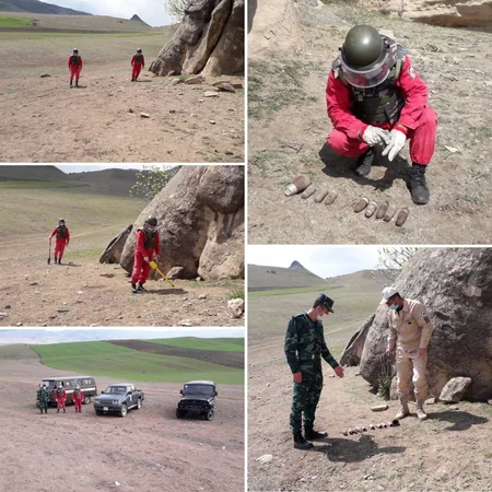 Qazaxda top mərmiləri və partladıcı tapılıb