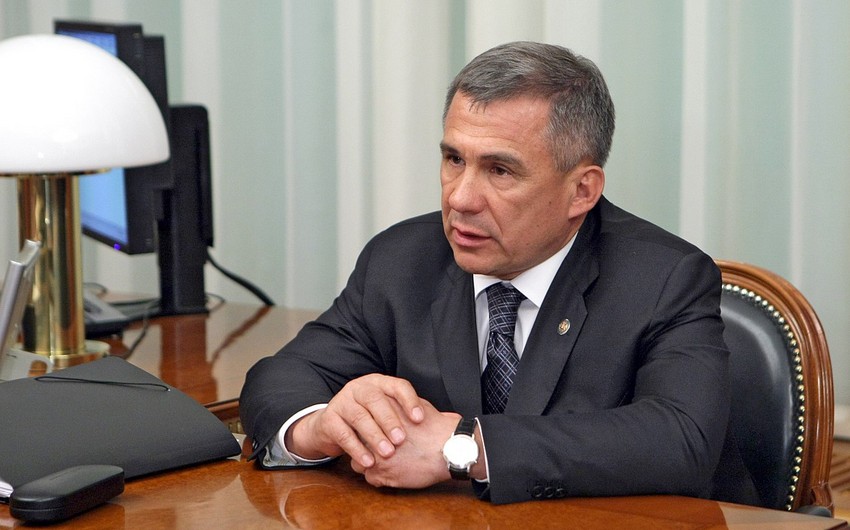 Tatarıstanın rəhbəri Prezident İlham Əliyevə təbrik məktubu göndərib 