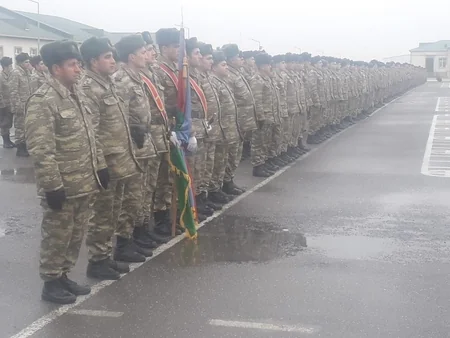 Müdafiə Nazirliyinin hərbi hissə və birləşmələrində gənc əsgərlərin andiçmə mərasimi keçirilib - FOTO - VİDEO