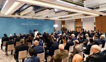 Ilham Aliyev attends ceremony dedicated to 2022 sporting results