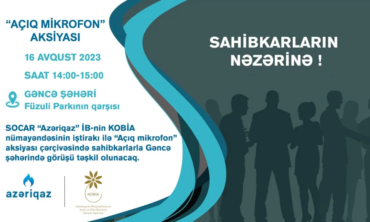 Gəncədə “Azəriqaz”ın sahibkarlarla görüşü keçiriləcək