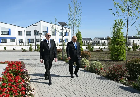 President Ilham Aliyev attends inauguration of first phase of Kangarli village in Aghdam district