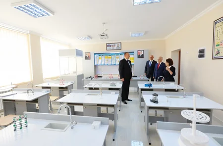 President Ilham Aliyev reviewed one more school after major overhaul