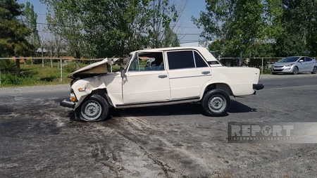 Göyçayda iki avtomobil toqquşub, yaralananlar var