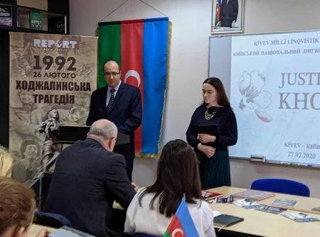 Kiyev Universitetində Xocalı faciəsinə həsr olunmuş tədbir keçirilib