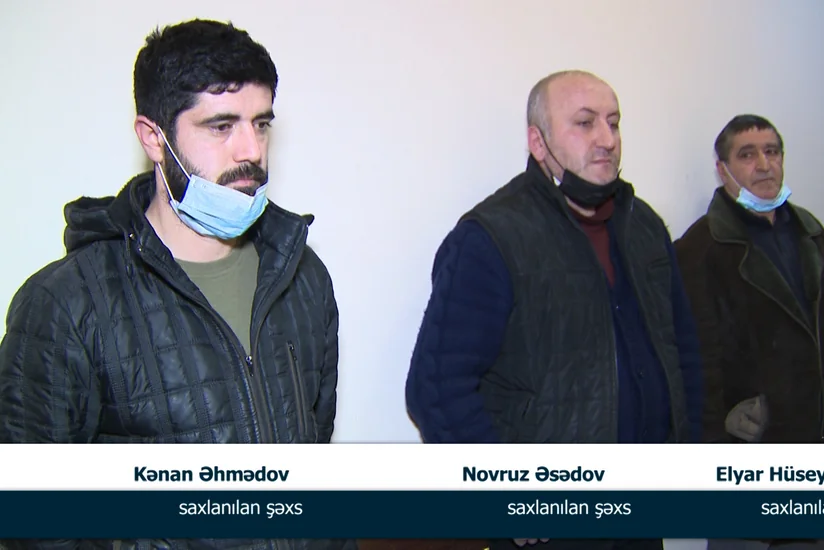 Bir neçə gün əvvəl saxlanılan şəxslər yenidən eyni əməli törədiblər