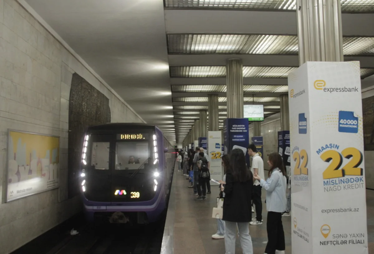 Bakı metrosunun “Neftçilər” stansiyasında işıqlandırma sistemi yenilənib