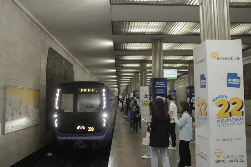 Bakı metrosunun “Neftçilər” stansiyasında işıqlandırma sistemi yenilənib