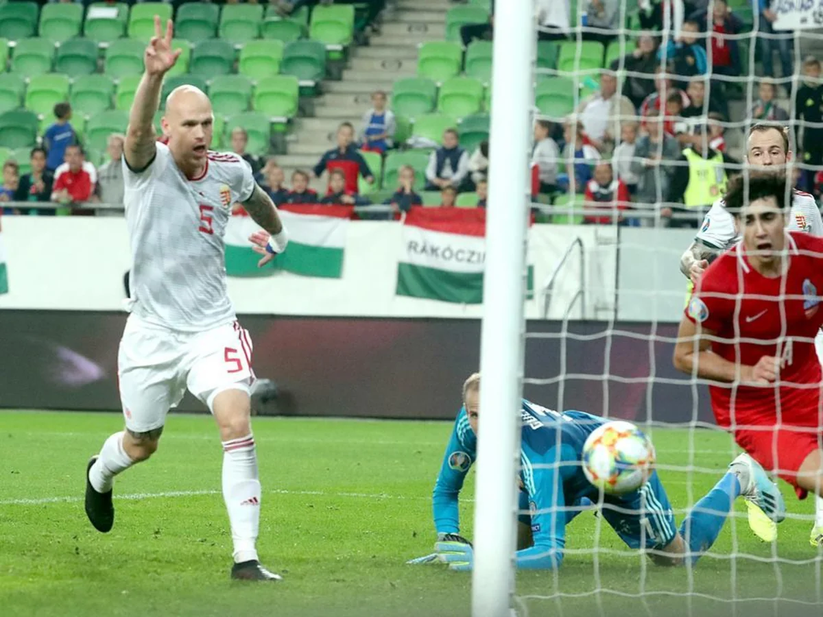 Macarıstanlı futbolçu: Azərbaycan yığmasının qolu hesaba alınmayanda ürəyimdən daş düşdü