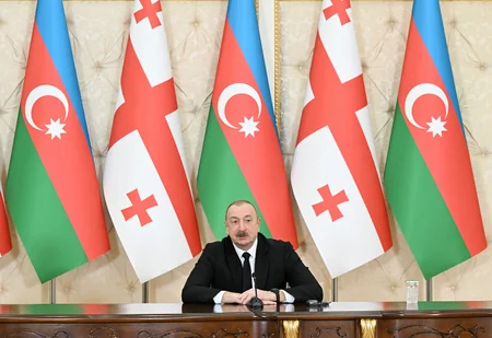 Azərbaycan və Gürcüstan prezidentləri mətbuat bəyanatlarla çıxış ediblər - YENİLƏNİB