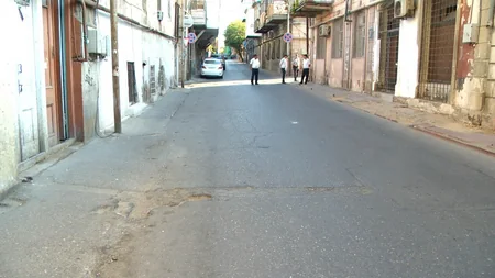 Bakının Zərgərpalan küçəsində təmir işləri aparılır