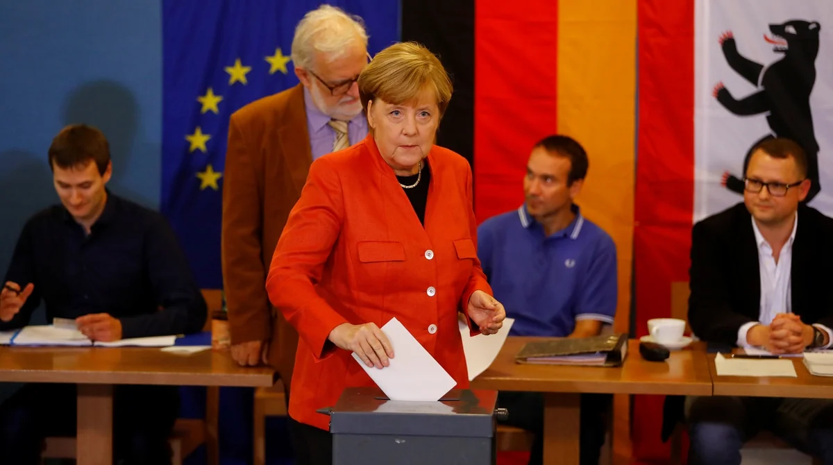 Exit poll unveils first results of Germany parliamentary election