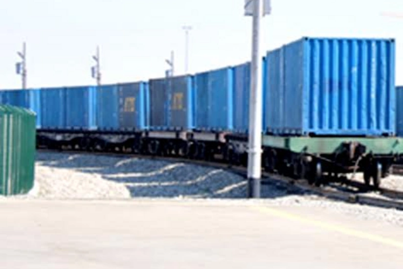 ​Beynəlxalq Transxəzər Nəqliyyat Marşrutu üzrə ikinci konteyner qatarı Azərbaycan ərazisindən keçməklə Gürcüstana çatıb