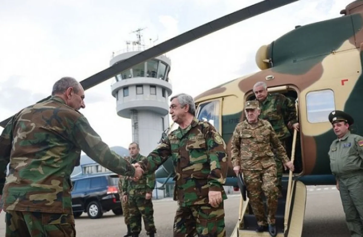 Serj Sarqsyan Azərbaycanın işğal olunmuş ərazilərinə gəlib