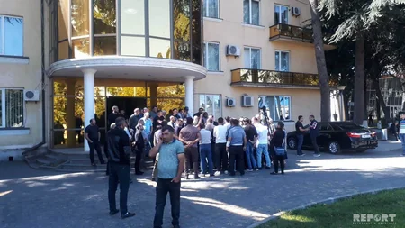 Gürcüstanda azərbaycanlı əlillər etiraz aksiyası keçiriblər - FOTO