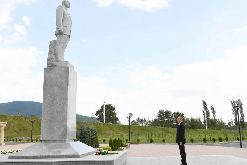 Ilham Aliyev pays visit to Shaki city