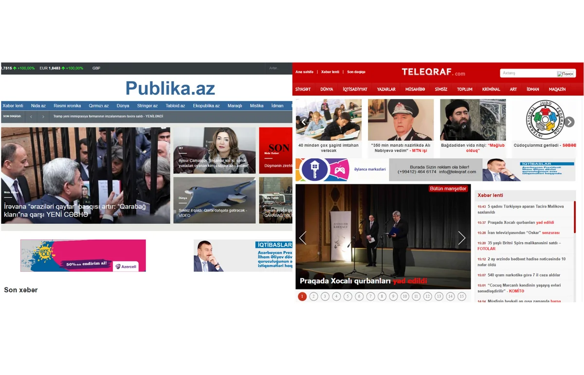 “Publika.az” və “Teleqraf.com”un 5 yaşı tamam olur