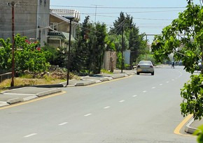 Bakının Ramana qəsəbəsinin mərkəzi küçəsi əsaslı şəkildə təmir olunub