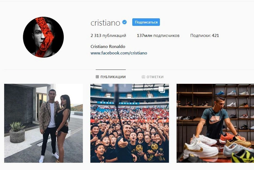 Ronaldu “Instagram”da hər paylaşımına görə 640 min avro qazanır