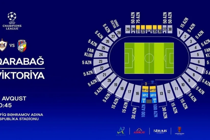 Большинство билетов на матч Карабах - Виктория продано