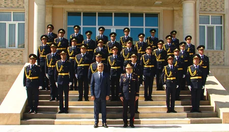 Naxçıvan Orta İxtisas Polis Məktəbində buraxılış mərasimi keçirilib