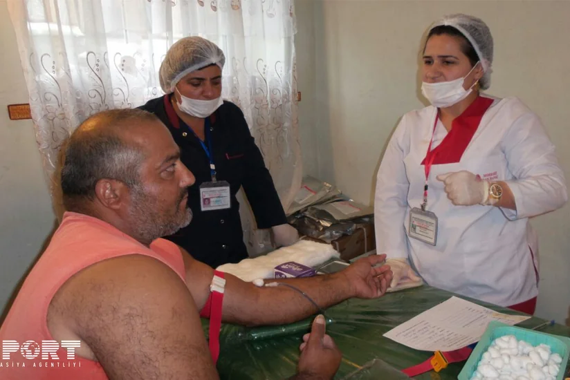 Lənkəranda Aşura günü ilə əlaqədar qanvermə aksiyası keçirilib - FOTO