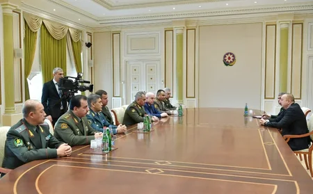 Prezident İlham Əliyev MDB Müdafiə Nazirləri Şurasının iclasının iştirakçılarını qəbul edib - YENİLƏNİB