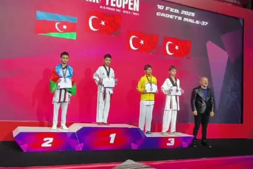 Azərbaycan taekvondoçusu Türkiyədəki beynəlxalq turnirdə gümüş medal qazanıb