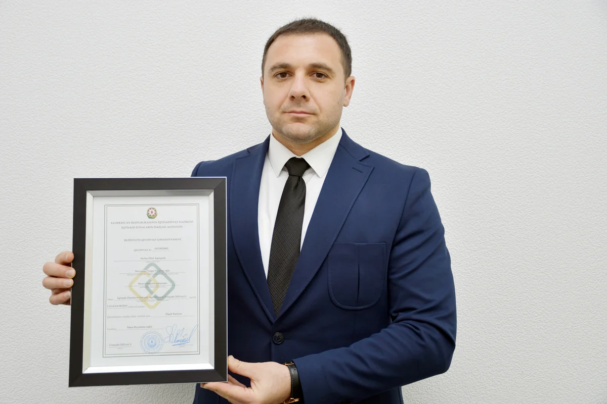 Yevlax Pilot Aqroparkda yeni rezidentlər qeydə alınıb