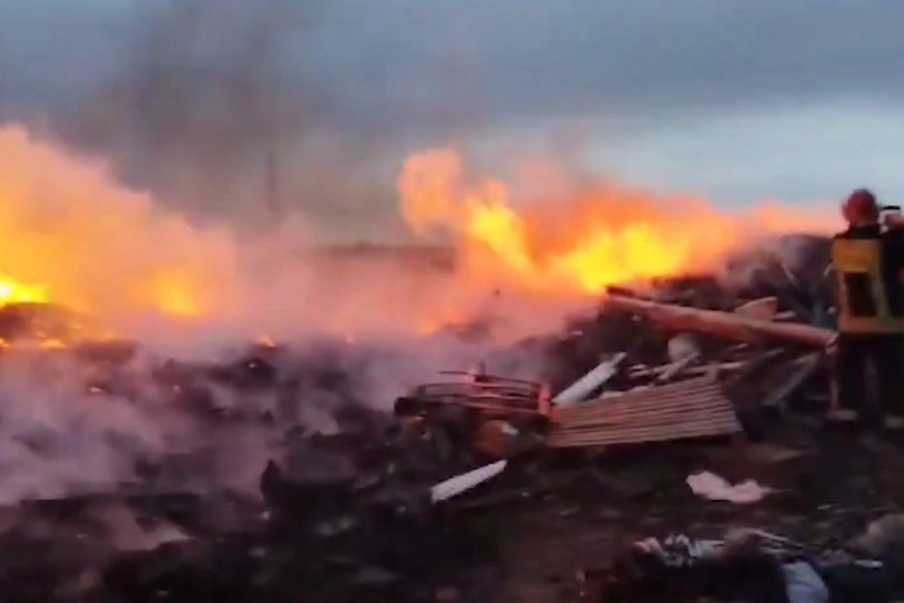 Пожар на свалке бытовых отходов в Сумгайыте потушен