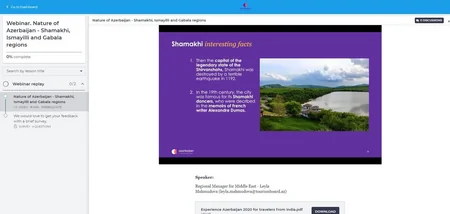 Azərbaycanın turizm potensialı onlayn platformalar vasitəsilə tanıdılır