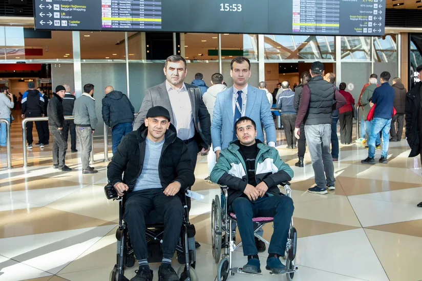 Türkiyədə müalicə olunan daha 2 qazimiz Vətənə qayıdıb