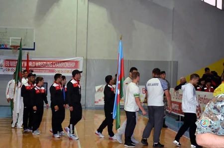 Hərbçilərin güləş üzrə dünya çempionatının bağlanış mərasimi keçirilib