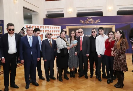 Leyla Əliyeva “And” tamaşasının premyerasında iştirak edib