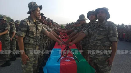 Military oath-taking ceremonies being held in Azerbaijani Army