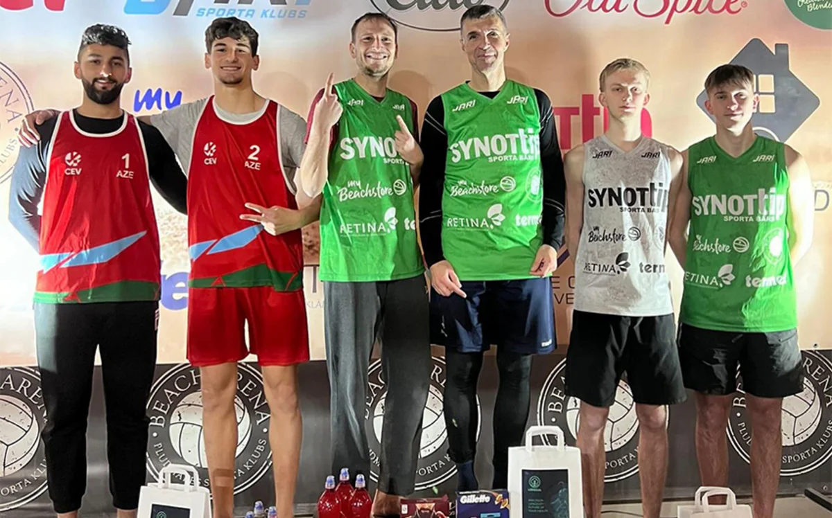 Azerbaijani beach volleyball players win silver in Latvia