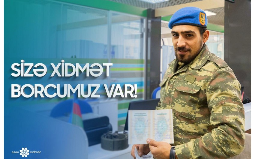 “ASAN xidmət”dən şəhid ailələri və qazilər üçün xüsusi xidmət