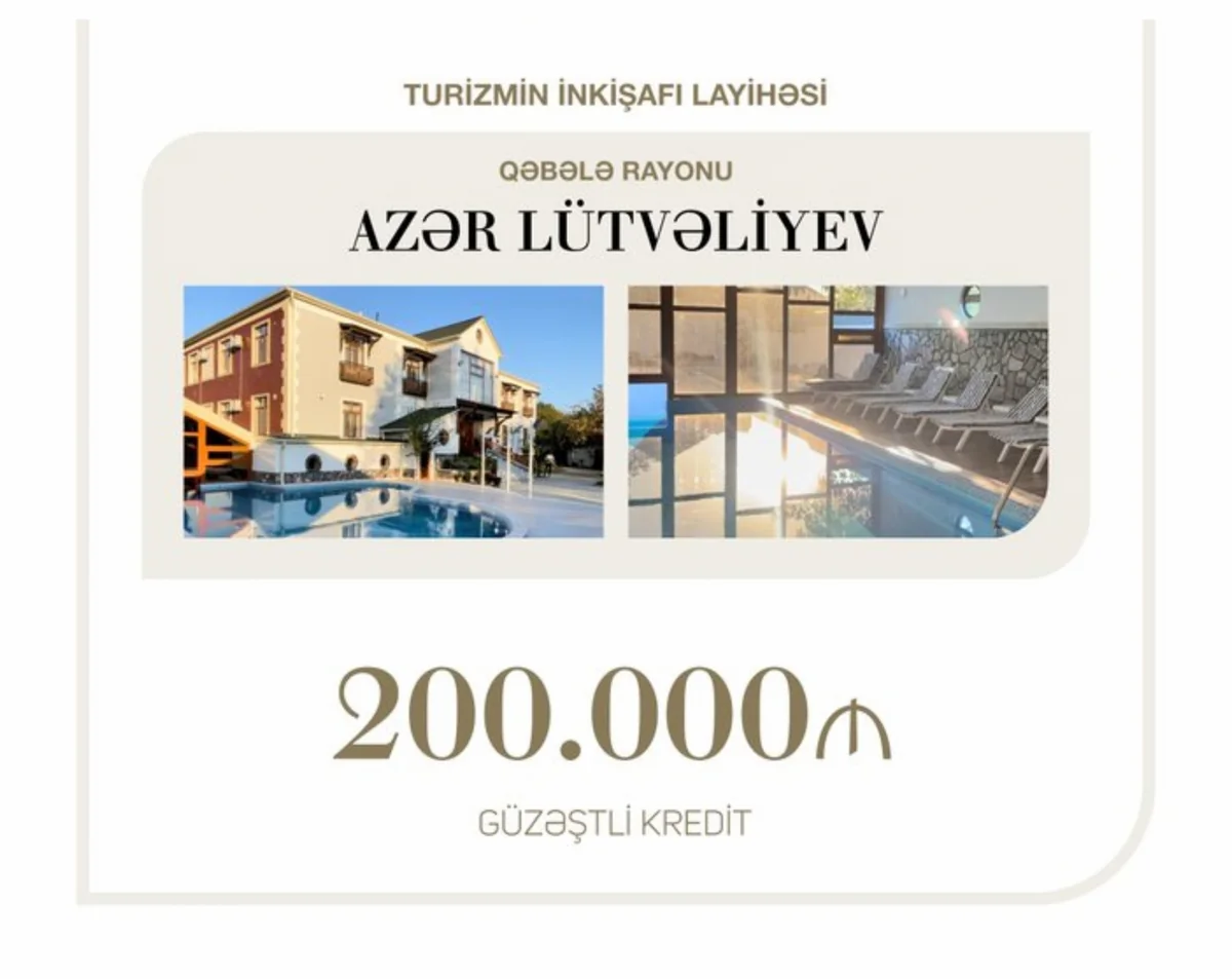 Over $100,000 allocated in concessional loan to development of tourism in Gabala