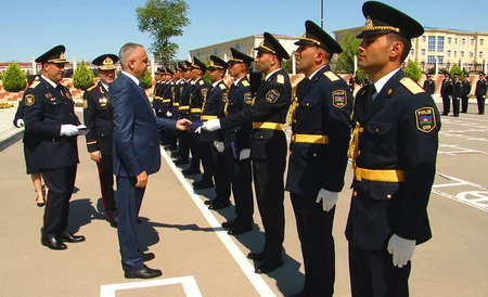 Naxçıvan Orta İxtisas Polis Məktəbində buraxılış mərasimi keçirilib