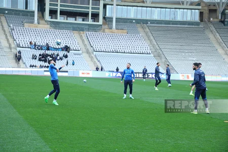 Azərbaycan millisinin Tofiq Bəhramov adına Respublika stadionunda açıq məşqi keçirilib