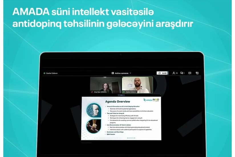 AMADA Milli Antidopinq Təşkilatları İnstitutunun üzvləri üçün vebinar keçirib