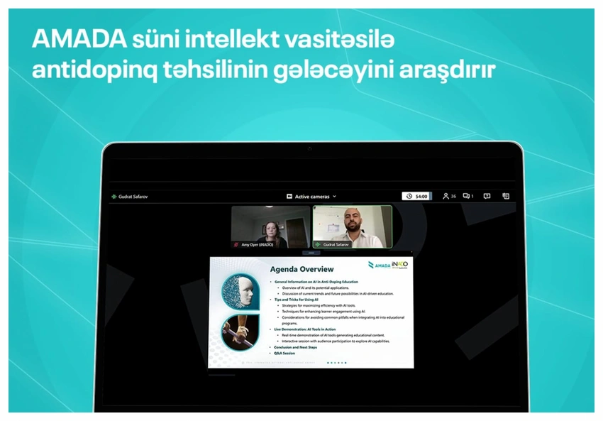 AMADA Milli Antidopinq Təşkilatları İnstitutunun üzvləri üçün vebinar keçirib