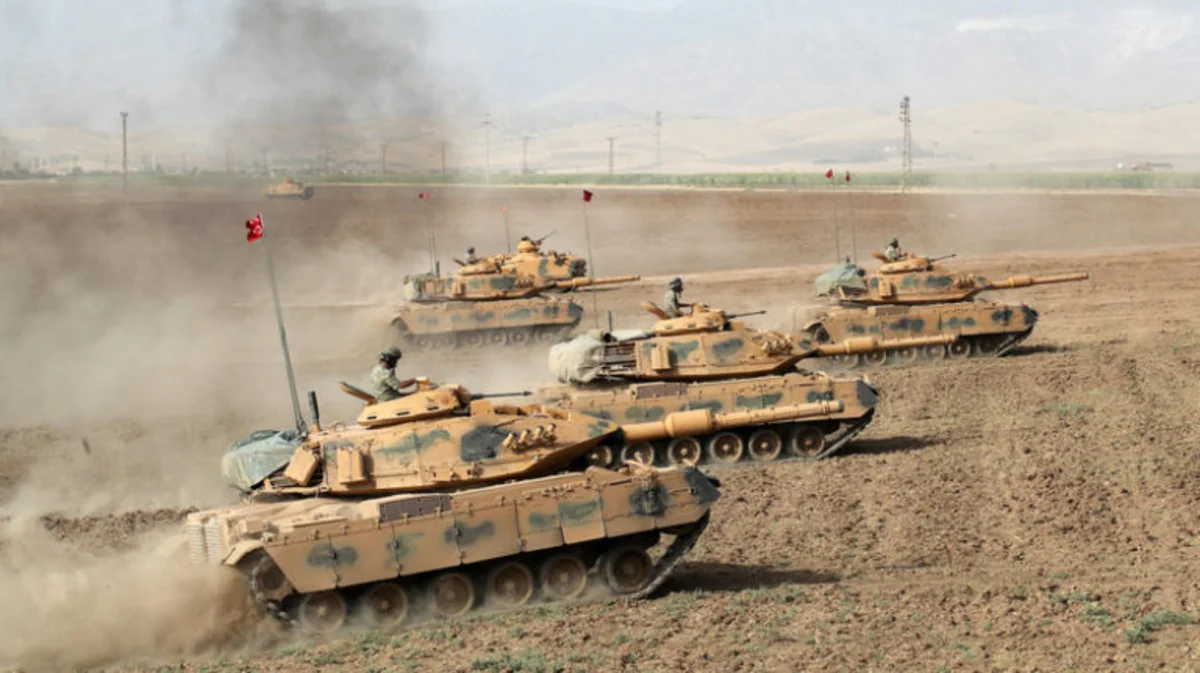 Türkiyə tankları Afrinə daxil olub