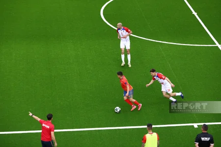 Bakıda minifutbol üzrə dünya çempionatında İspaniya Serbiyaya böyük hesabla uduzub
