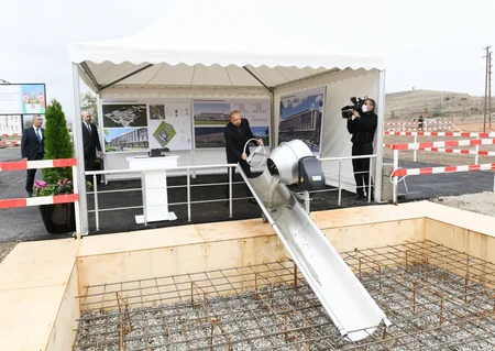 Ilham Aliyev lays foundation of Jabrayil Central Hospital