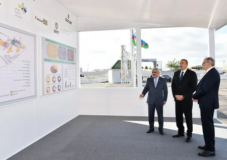 Prezident İlham Əliyev Bakıda yeni bitum istehsalı qurğusunun təməlqoyma mərasimində iştirak edib