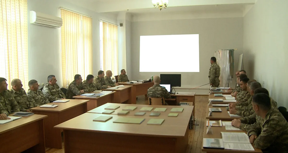 Command and staff exercises underway in one of military units